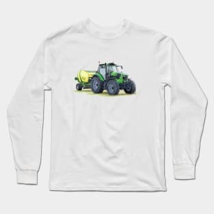 Green Tractor Painting Long Sleeve T-Shirt